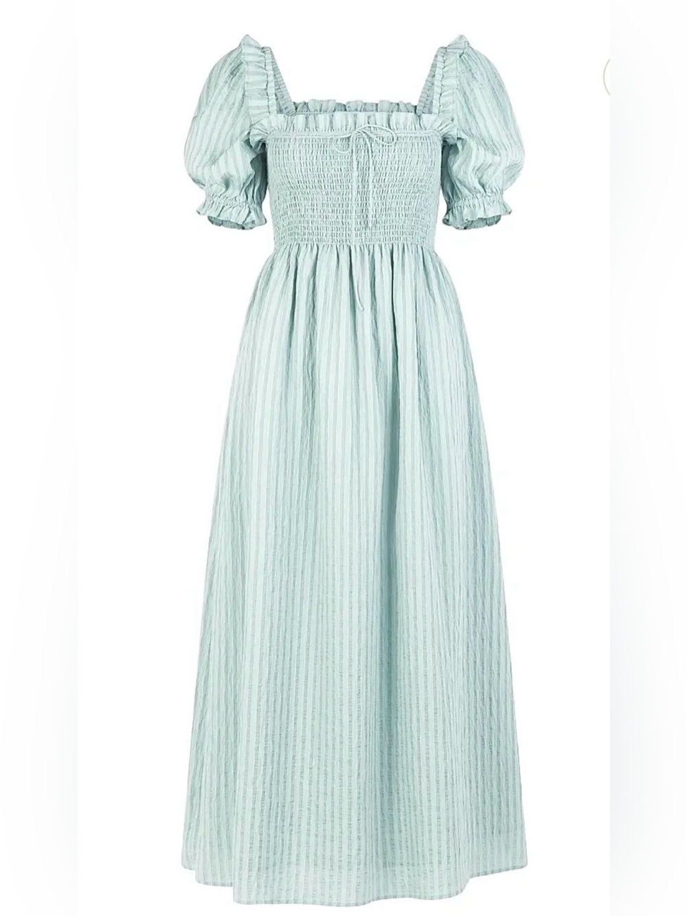 Hill House Nap dress in sea foam